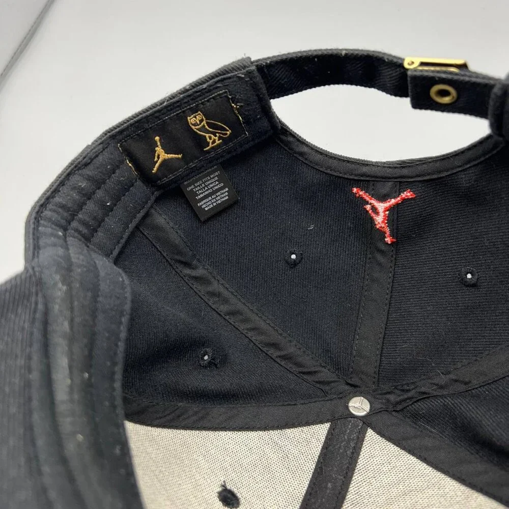 October's Very Own OVO x Air Jordan Hat Men Black‎ Jumpman Strap Back Cap